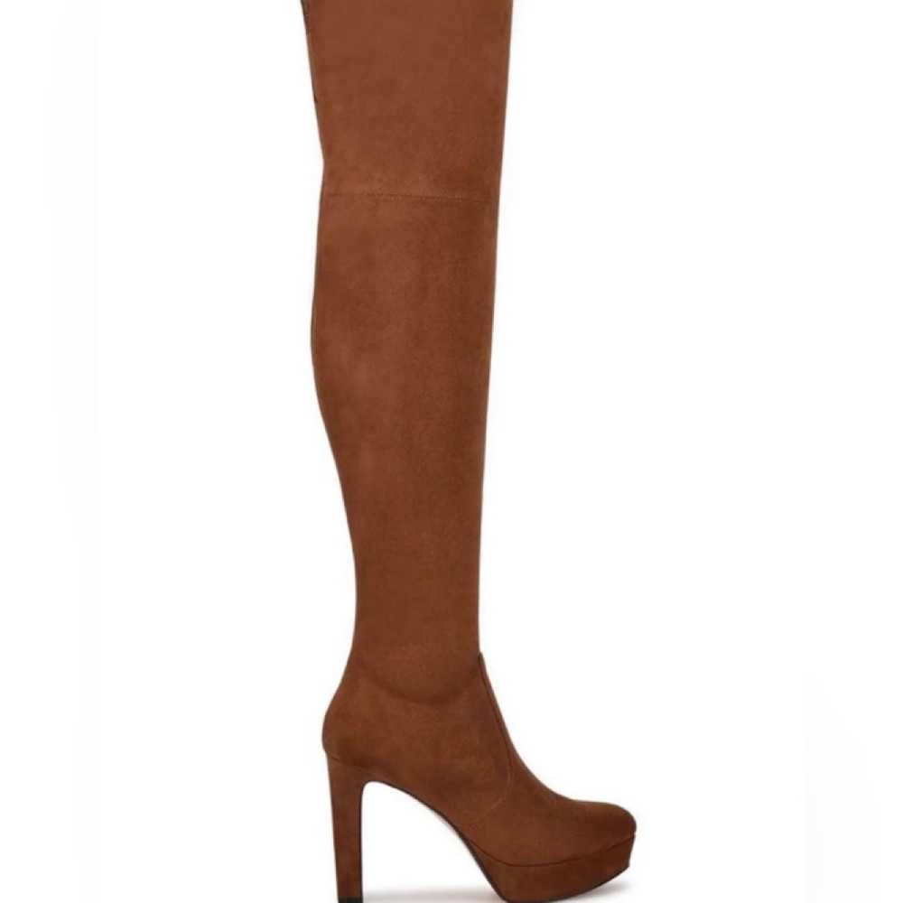 Women’s Over the Knee Brown Boots - Size 9.5M